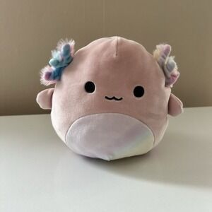 Kellytoy Squishmallow Archie the Axolotl Plush Rainbow 7"